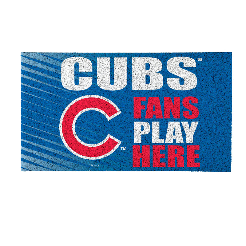 Chicago Cubs Fan PVC Mat, 28"x16"
