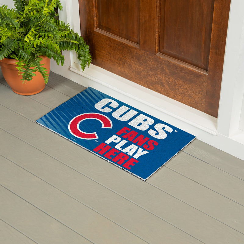 Chicago Cubs Fan PVC Mat, 28"x16"