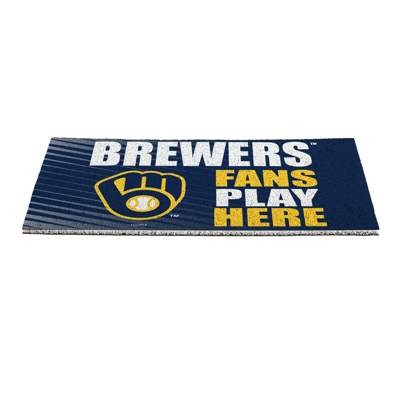 Milwaukee Brewers Fan PVC Mat, 28"x16"