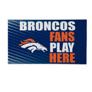 Denver Broncos Fan PVC Mat, 28"x16"
