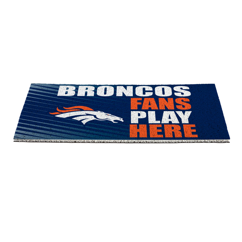 Denver Broncos Fan PVC Mat, 28"x16"