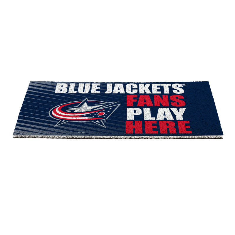 Columbus Blue Jackets Fan PVC Mat, 28"x16"
