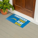 Los Angeles Chargers Fan PVC Mat, 28"x16"