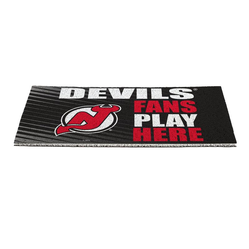 New Jersey Devils Fan PVC Mat, 28"x16"