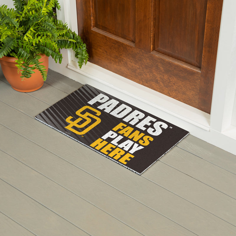 San Diego Padres Fan PVC Mat, 28"x16"