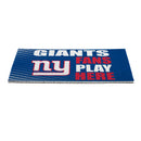New York Giants Fan PVC Mat, 28"x16"