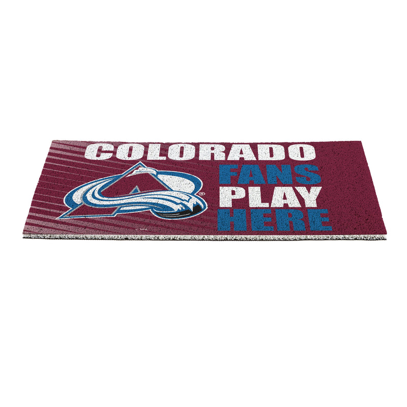Colorado Avalanche Fan PVC Mat, 28"x16"