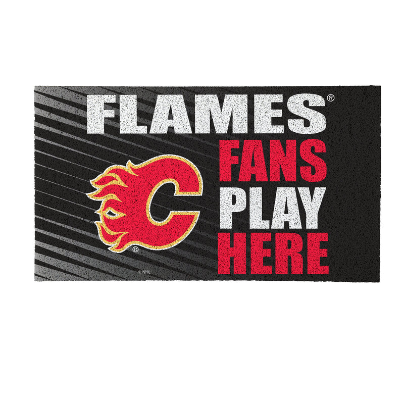 Calgary Flames Fan PVC Mat, 28"x16"
