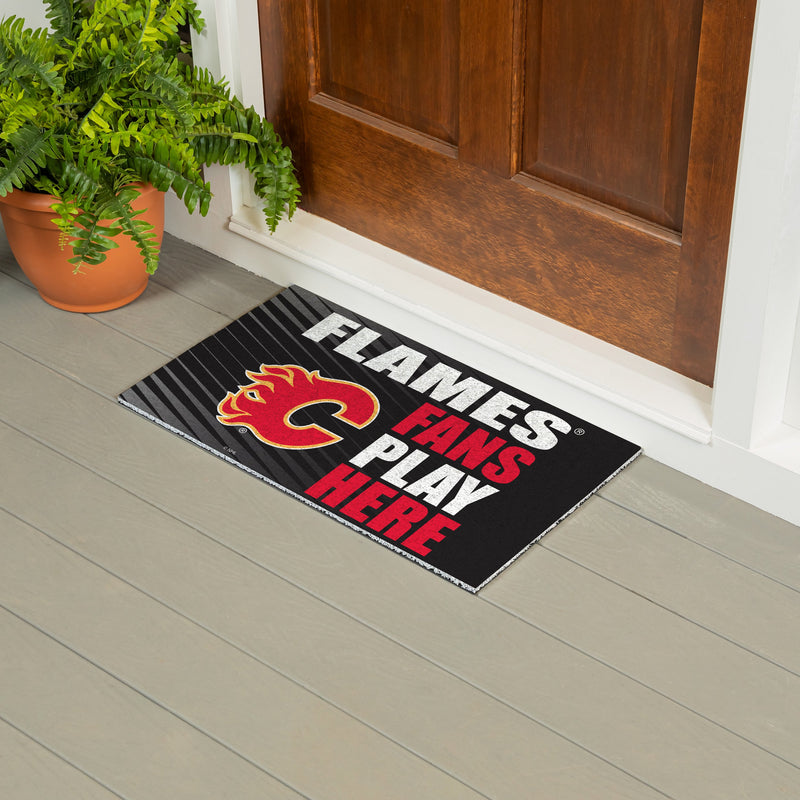 Calgary Flames Fan PVC Mat, 28"x16"