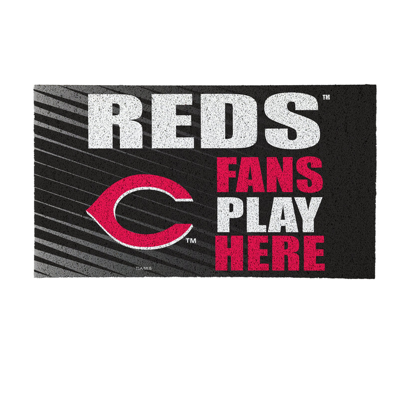 Cincinnati Reds Fan PVC Mat, 28"x16"
