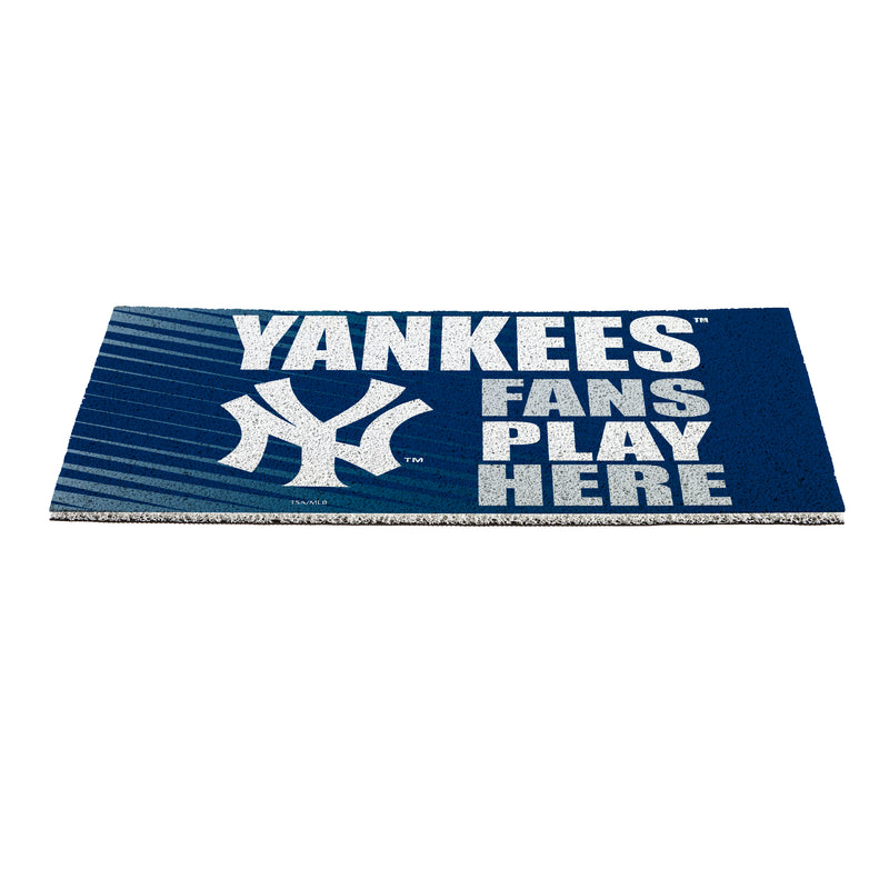 New York Yankees Fan PVC Mat, 28"x16"
