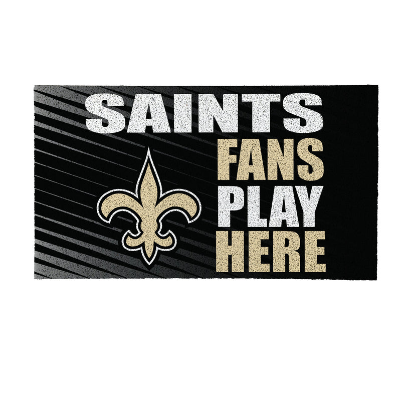 New Orleans Saints Fan PVC Mat, 28"x16"