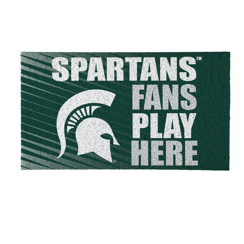 Michigan State University Fan PVC Mat, 28"x16"
