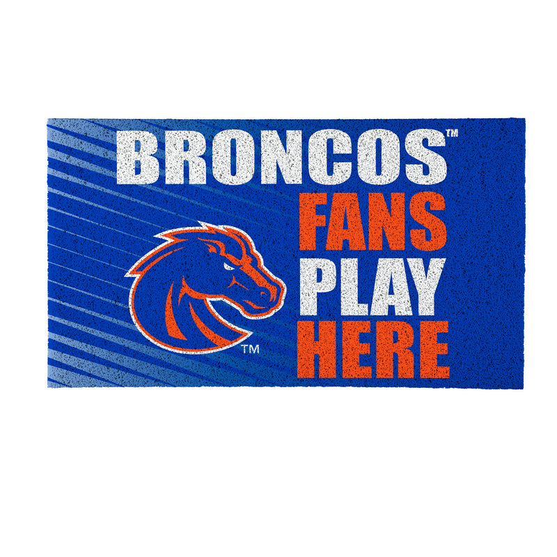 Boise State University Fan PVC Mat, 28"x16"