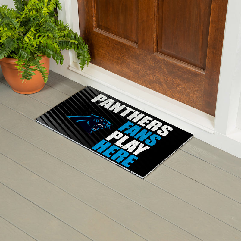 Carolina Panthers Fan PVC Mat, 28"x16"