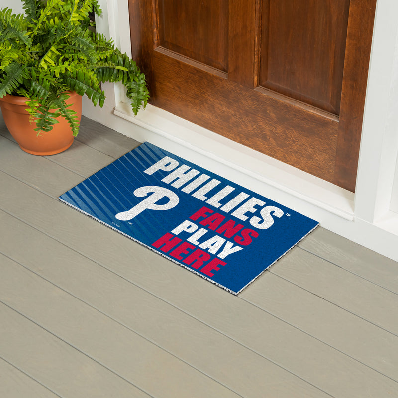 Philadelphia Phillies Fan PVC Mat, 28"x16"
