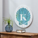 Coastal Door Decor Shell Monogram 18" K