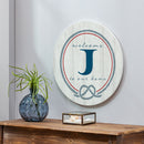 Coastal Door Decor Monogram White 18" J