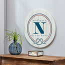 Coastal Door Decor Monogram White 18" N