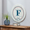 Coastal Door Decor Monogram White 18" F