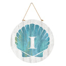 Coastal Door Decor Shell Monogram 18" I