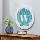 Coastal Door Decor Shell Monogram 18" W