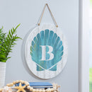 Coastal Door Decor Shell Monogram 18" B