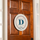 Coastal Door Decor Monogram White 18" D
