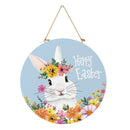 Bunny Blooms Floral Bunny , 18" Door Decor