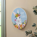 Bunny Blooms Floral Bunny , 18" Door Decor