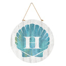 Coastal Door Decor Shell Monogram 18" H