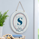 Coastal Door Decor Monogram White 18" S