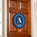 Coastal Door Decor Monogram Blue 18" A
