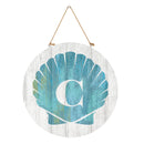 Coastal Door Decor Shell Monogram 18" C