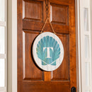 Coastal Door Decor Shell Monogram 18" T