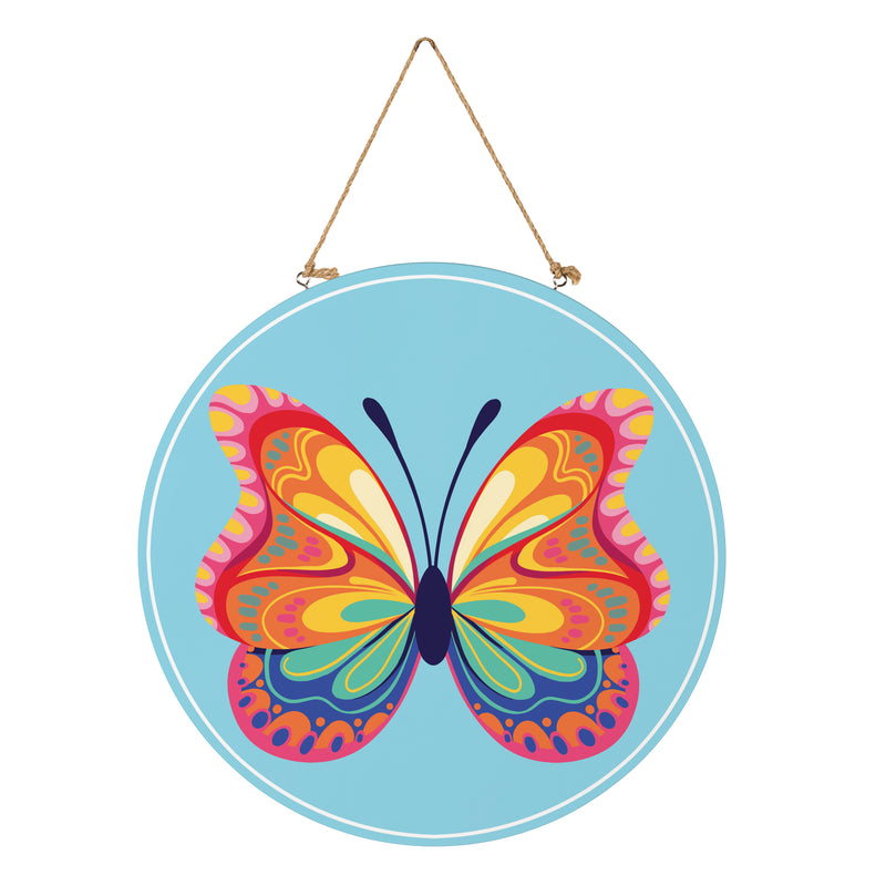 Bunny Blooms Bows & Butterfly, 18" Door Decor