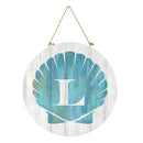 Coastal Door Decor Shell Monogram 18" L