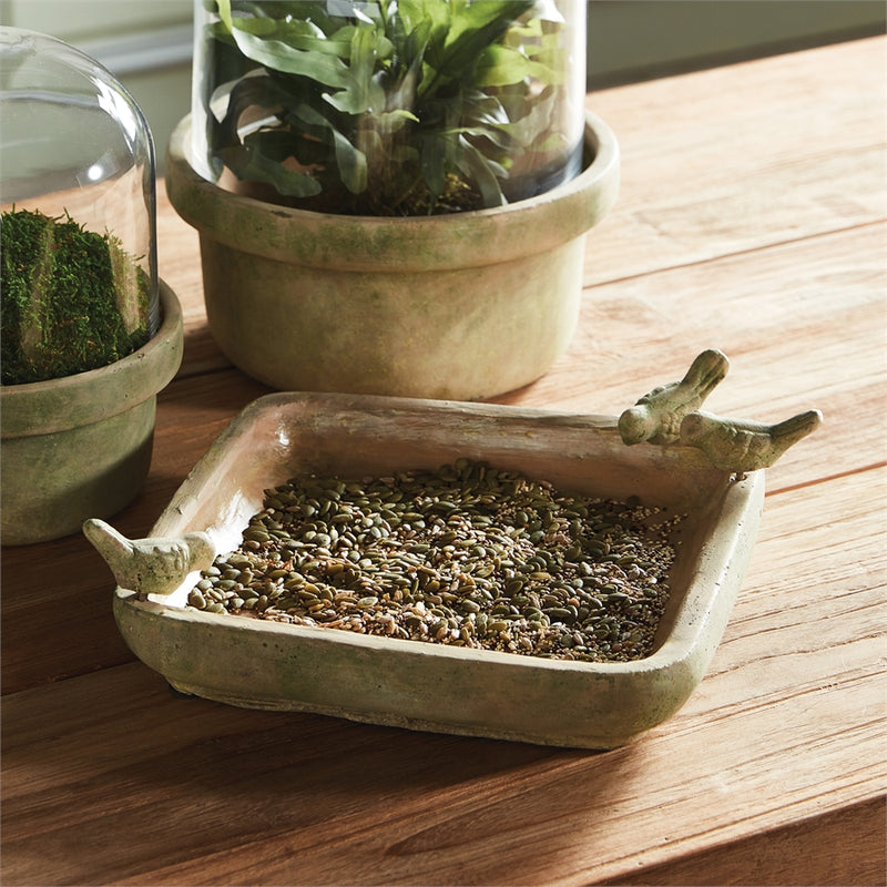 Napa Home Garden, WG SQUARE BIRD TRAY,dg220