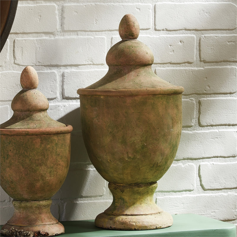 Napa Home Garden, WEATHERED GARDEN LIDDED URN LARGE,dg409