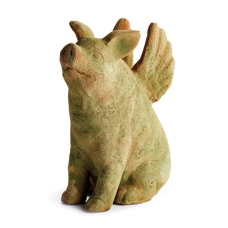 NAPA Home & Garden, WEATHERED GARDEN FLYING PIG,DJ245