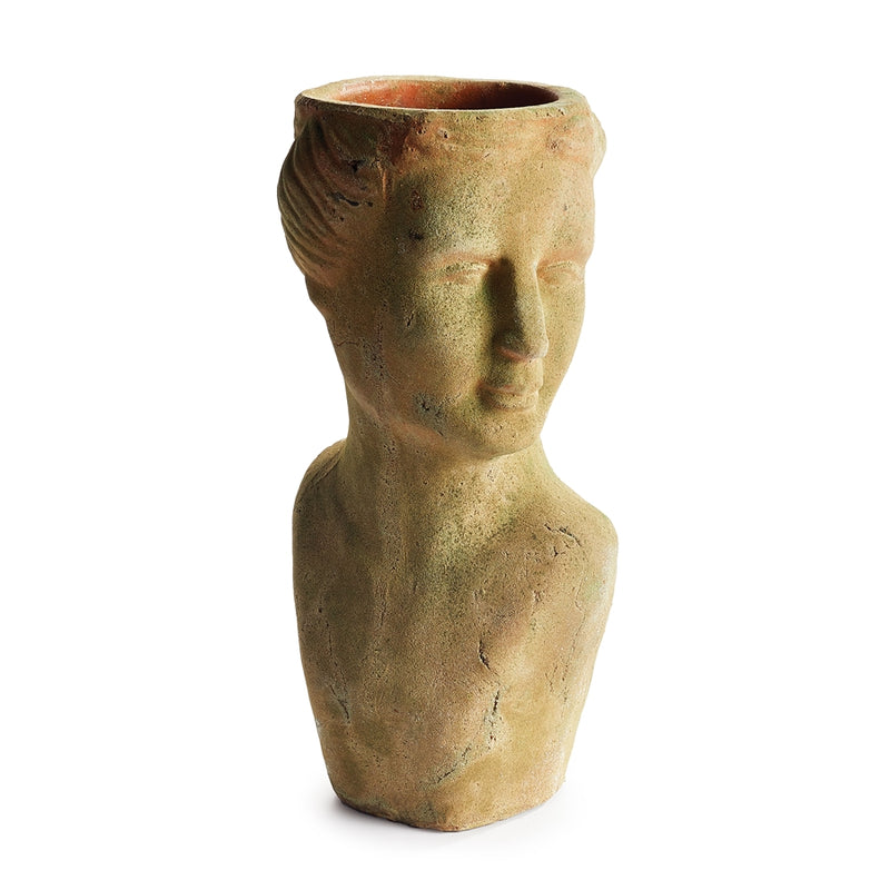 Napa Garden Collection-Weathered Garden Female Bust Planter