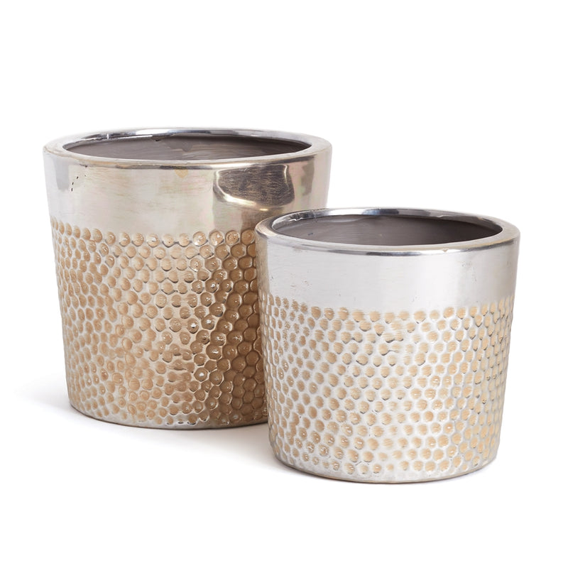 Napa Home Garden, IMPRESSION TAPERED POTS ,SET OF 2,dj400