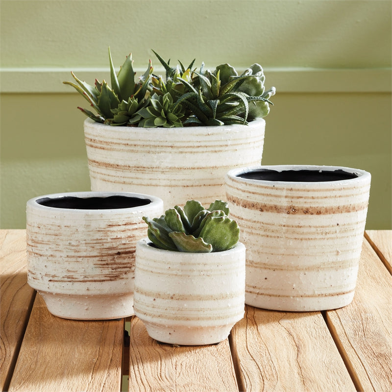 Napa Home Garden, FINCH POTS ,SET OF 2,dj423wh