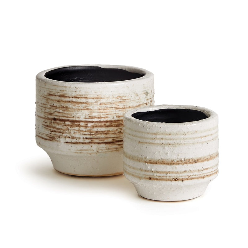 Napa Home Garden, FERRIS FOOTED POTS ,SET OF 2,dj424wh