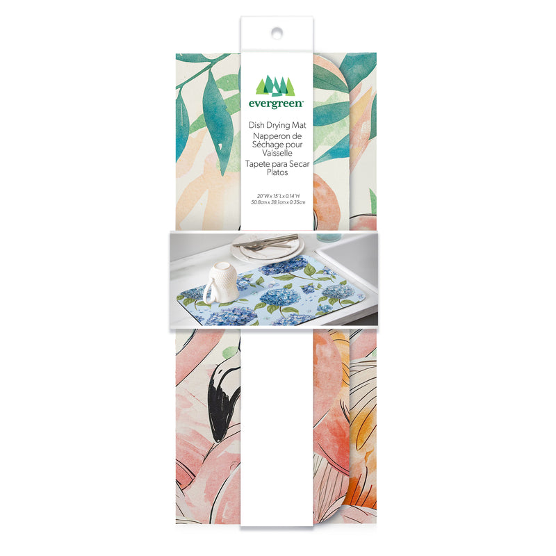 Palm Beach Flamingo Drying Mat, 20"x15"