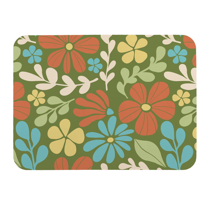 Floral Mod Drying Mat, Ditsy, 20"x15"