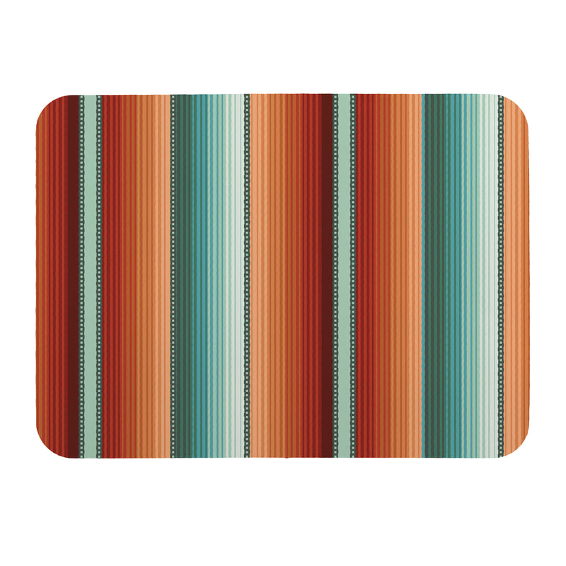 Southwest Pueblo Drying Mat, Serape Stripe, 20"x15"