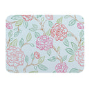 Peony Toile Drying Mat, Line Art, 20"x15"