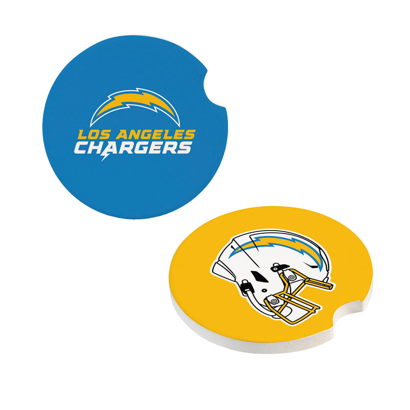 Los Angeles Chargers Car Coaster Set, 2pc