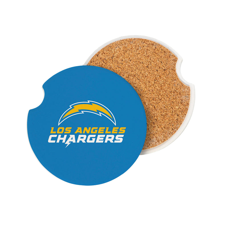 Los Angeles Chargers Car Coaster Set, 2pc